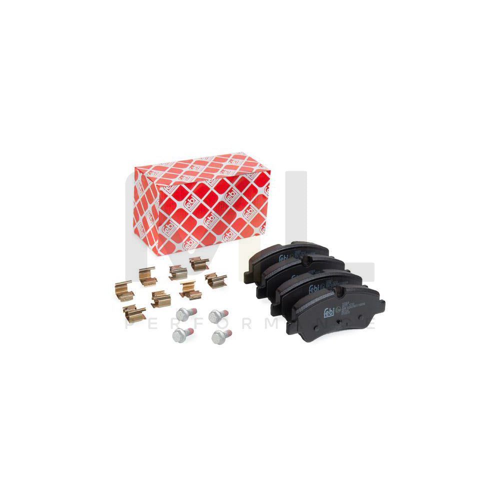 Febi Bilstein 16963 Brake Pad Set Rear Axle, With Attachment Material | ML Performance Car Parts