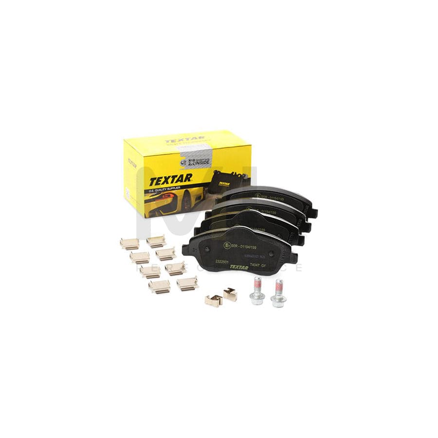 TEXTAR 2322501 Brake pad set with acoustic wear warning