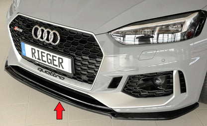 Rieger 00088202 Audi B9 F5 RS5 Front Splitter 1 | ML Performance UK Car Parts