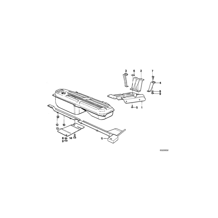 Genuine BMW 16111177345 E30 Heat Resistant Plate (Inc. 324d)