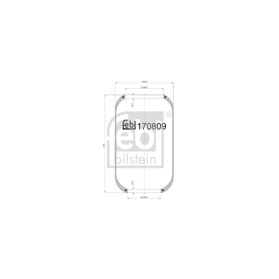 Febi Bilstein 170809 Boot, Air Suspension