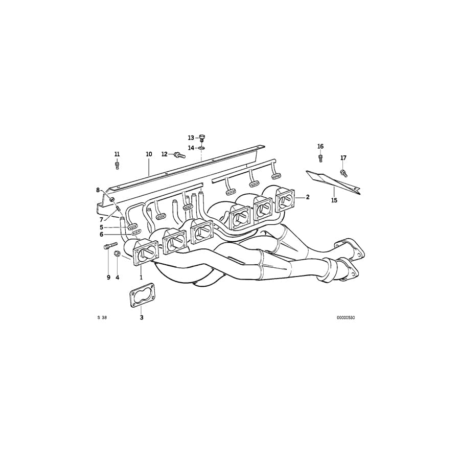 Genuine BMW 11621315401 E34 Stud Bolt M6X28 (Inc. M5 3.8, M5 3.6 & M5)
