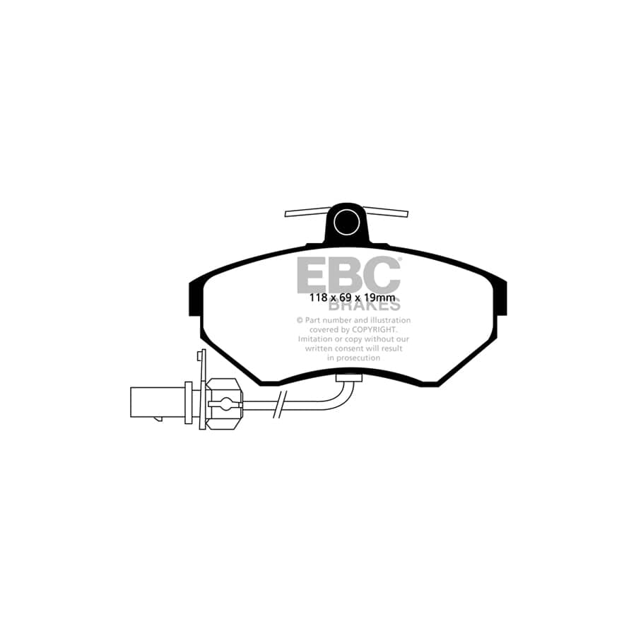 EBC PD40K1967 VW B5 Ultimax Pad & Plain Disc Kit - Girling/TRW Caliper 2 | ML Performance UK Car Parts