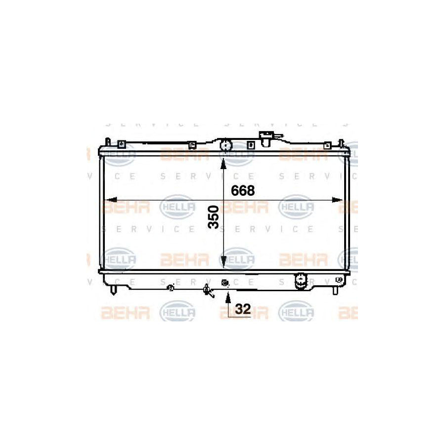 Hella 8MK 376 707-354 Engine Radiator