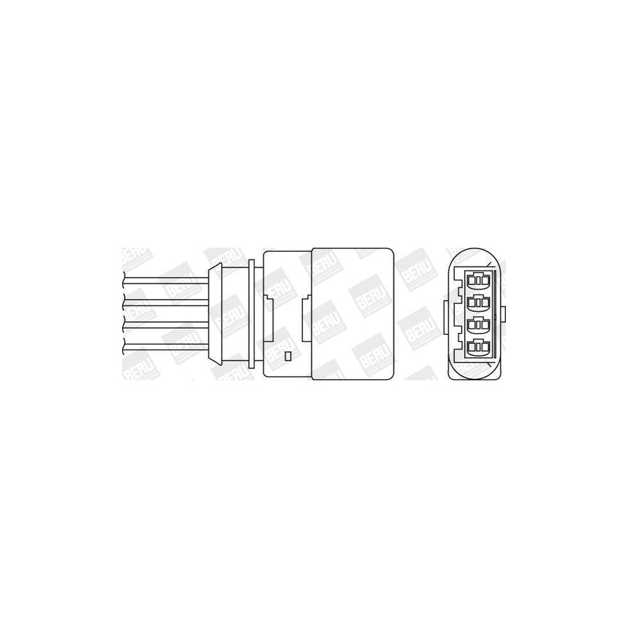 Beru Oph063 Lambda Sensor for VW Touareg I (7La, 7L6, 7L7)