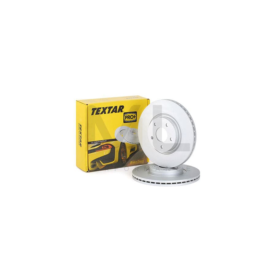 TEXTAR PRO+ 92141305 Brake Disc Internally Vented, Coated, High-carbon, without wheel hub, without wheel studs  - 1 piece