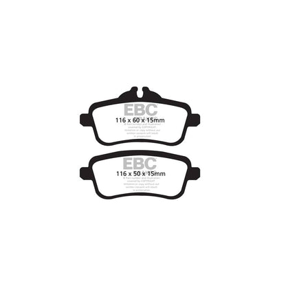 EBC PDKR1034 Mercedes-Benz W166 Ultimax Rear Brake Pad & Plain Disc Kit - TRW Caliper 2 | ML Performance UK Car Parts