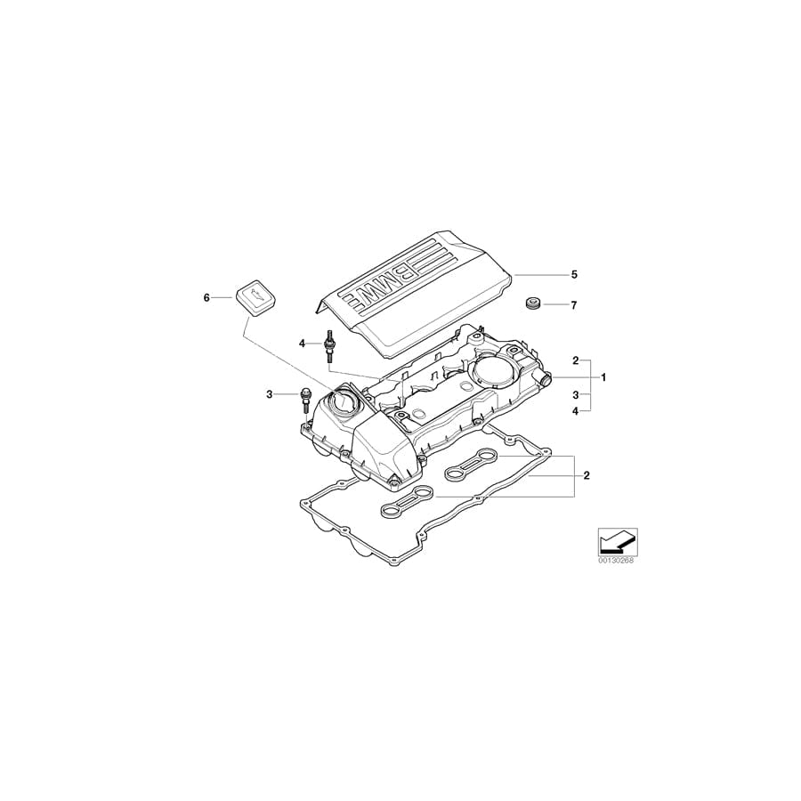 Genuine BMW 11127568293 E46 E90 E83 Collar Screw (Inc. 120i, 318Ci & 316Ci)