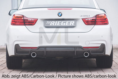 Rieger 00088056 BMW 4 Series F32 F33 F36 Rear Diffuser 2 | ML Performance UK Car Parts