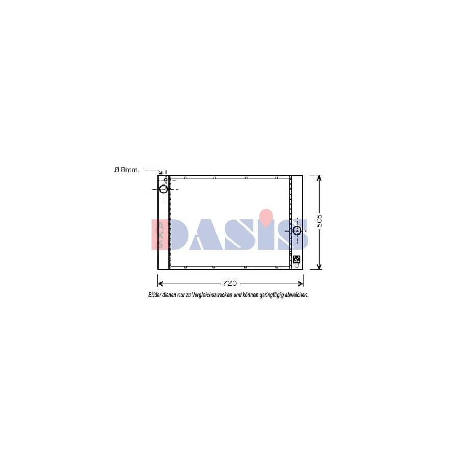 AKS Dasis 051007N Engine Radiator for BMW 5 Series