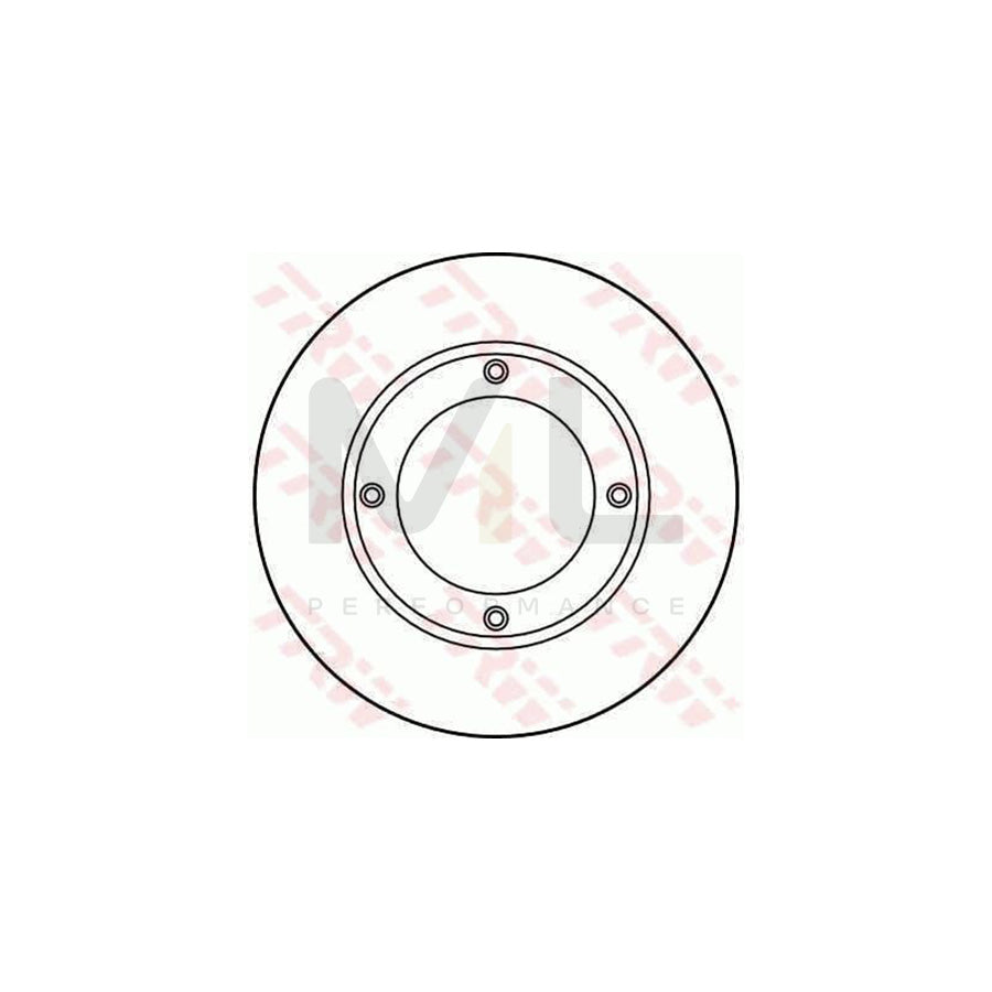 TRW DF1971 Brake Disc for HONDA Civic I Hatchback (SB) Solid  - 1 piece