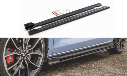 Maxton Design HY-I30-3-N-SD4T Side Skirts Diffusers V.5 Hyundai I30N MK3 / MK3 FL Hatchback / Fastback | ML Performance UK Car Parts