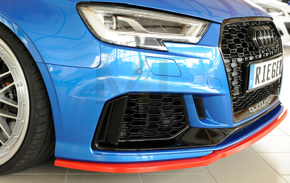 Rieger 00056810 Audi 8V RS3 Front Splitter 4 | ML Performance UK Car Parts