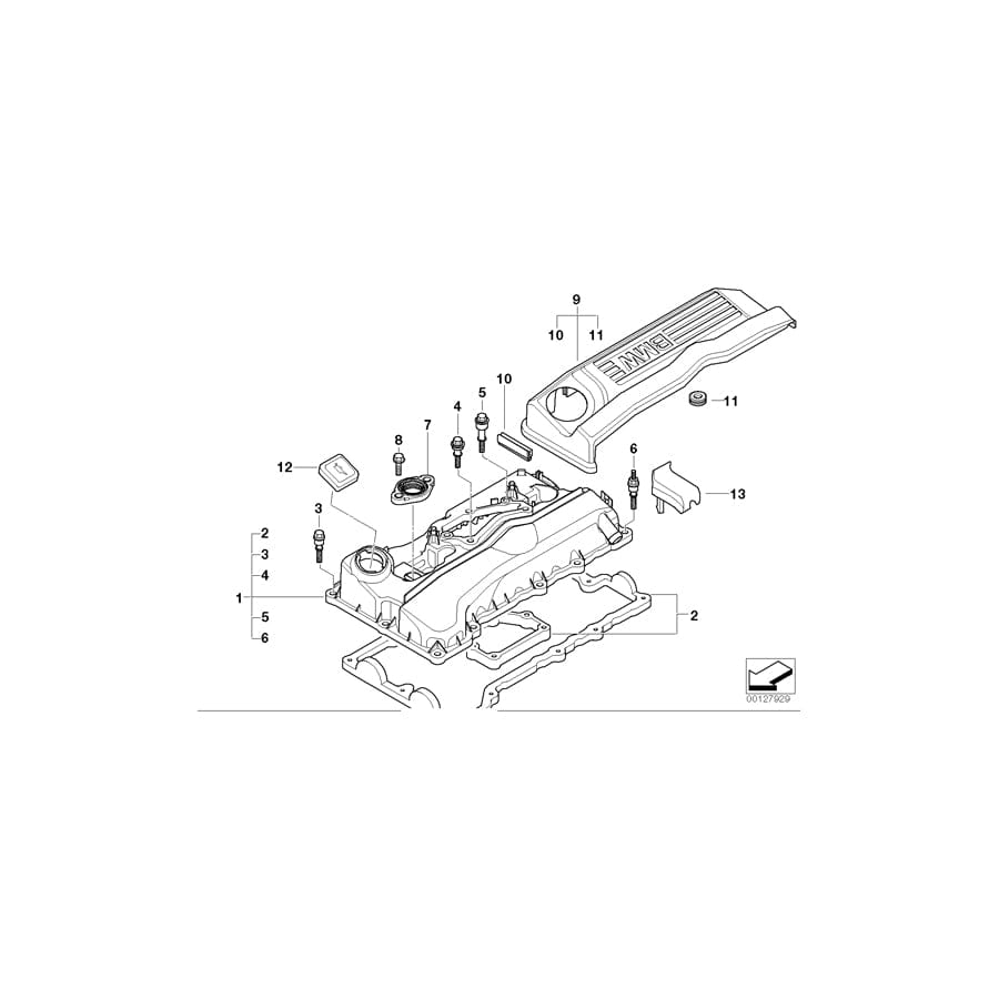 Genuine BMW 11127568296 E85 E46 E83 Collar Screw M6X48,4 (Inc. Z4 2.0i, 120i & 318Ci)