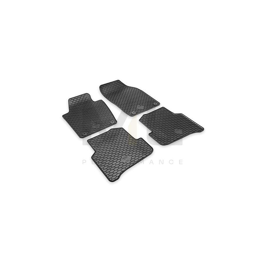 HEYNER PREMIUM OEM 737310 Floor mat set for SKODA Fabia III Hatchback (NJ3) Elastomer, Quantity: 4, Black