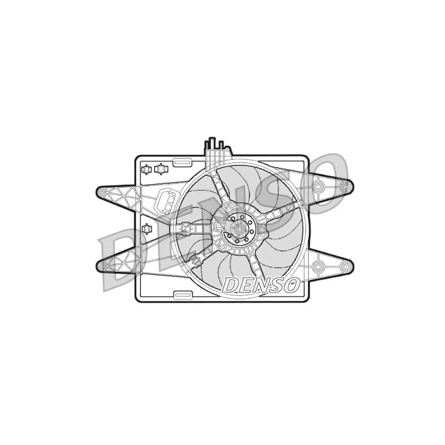 DENSO DER09022 Fan, Radiator for Fiat Doblo