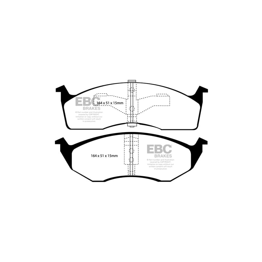 EBC PDKF403 Chrysler Neon Ultimax Front Brake Pad & Plain Disc Kit 2 | ML Performance UK Car Parts