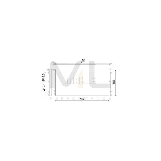 MAHLE ORIGINAL AC 925 000S Air conditioning condenser with dryer | ML Performance Car Parts
