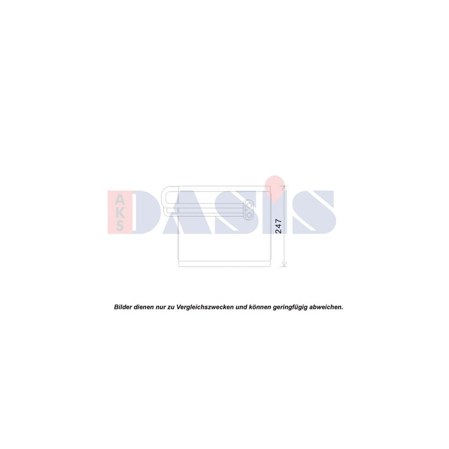 AKS Dasis 820398N Air Conditioning Evaporator