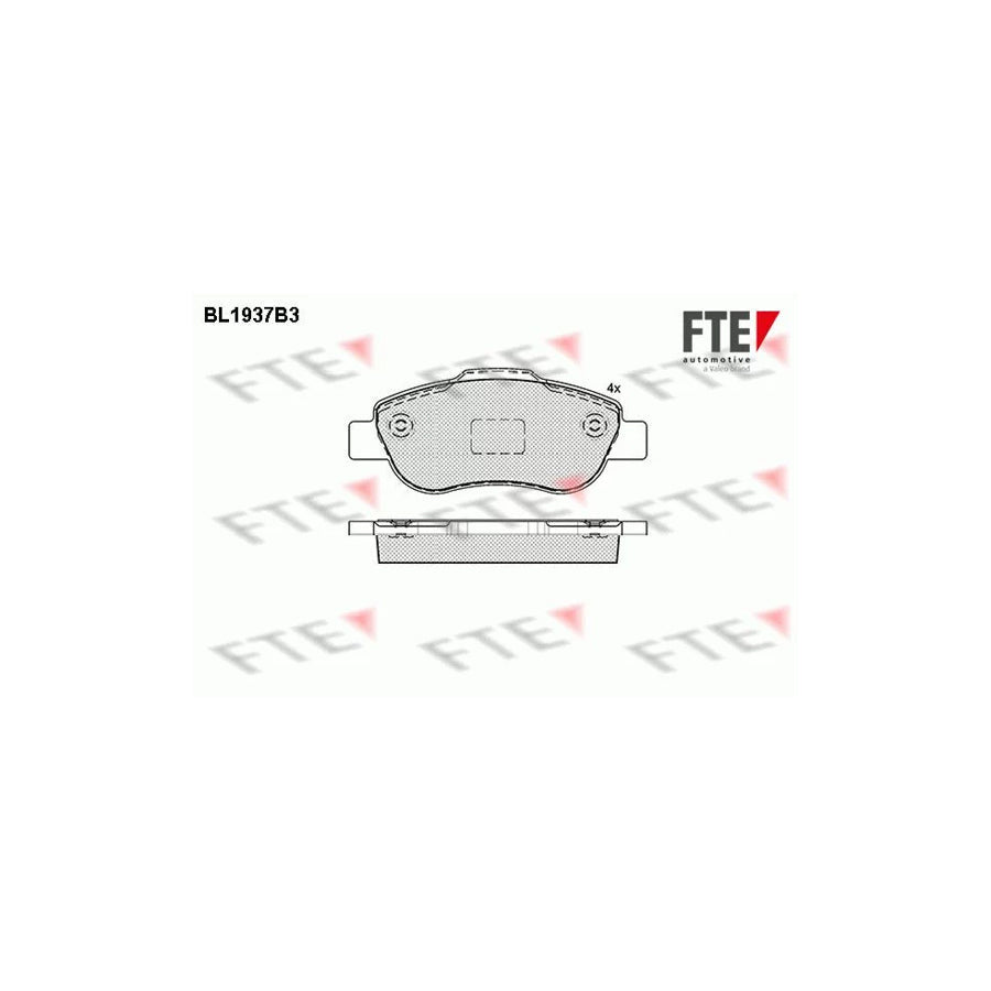 FTE 9010527 Brake Pad Set for Fiat Panda II Hatchback (169)