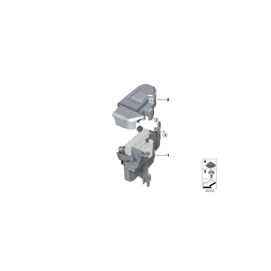 Genuine BMW 12908632555 G02 G01 Holder (Inc. X4 M & X3)
