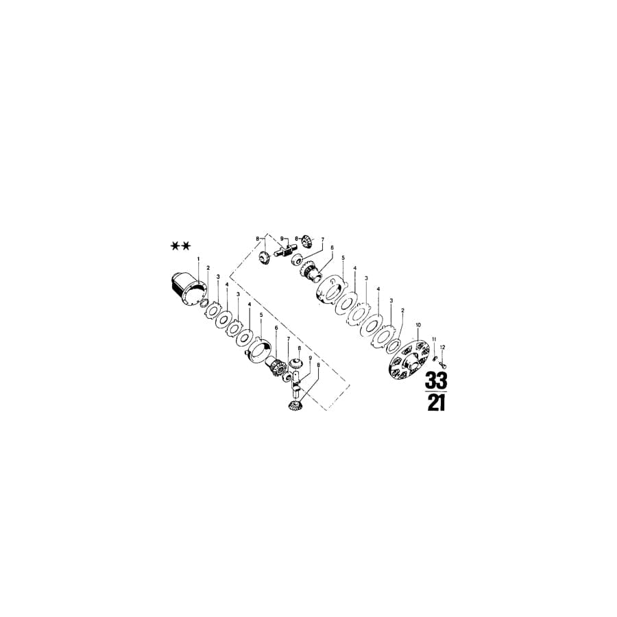 Genuine BMW 33141201918 E21 Stop Disk 2,05mm (Inc. 2000tii, 1600GT & 1600)
