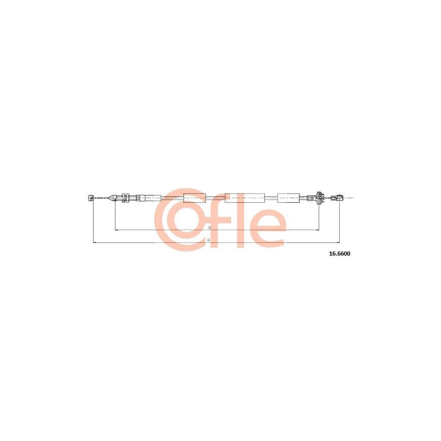 COFLE 16.6600 Throttle Cable for DAEWOO Matiz I Hatchback (M100, M150)