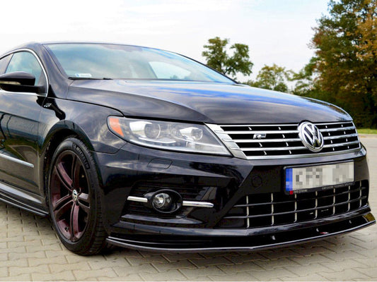 Maxton Design VW-CC-1F-RLINE-FD1T Front Splitter VW CC R-line (2012-2017) | ML Performance UK Car Parts