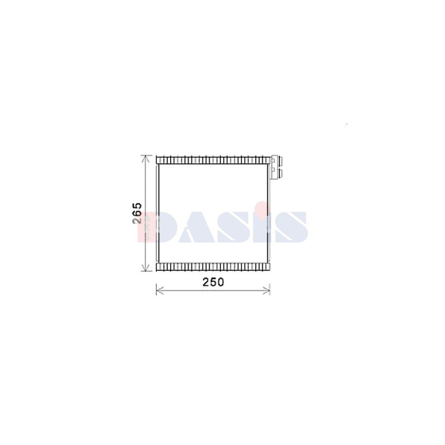 AKS Dasis 820404N Air Conditioning Evaporator for Fiat Ducato