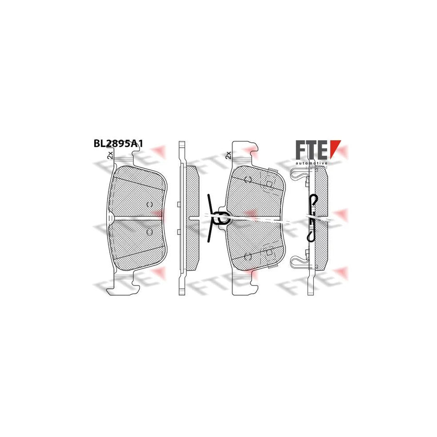 FTE Bl2895A1 Brake Pad Set for Honda CIVIC