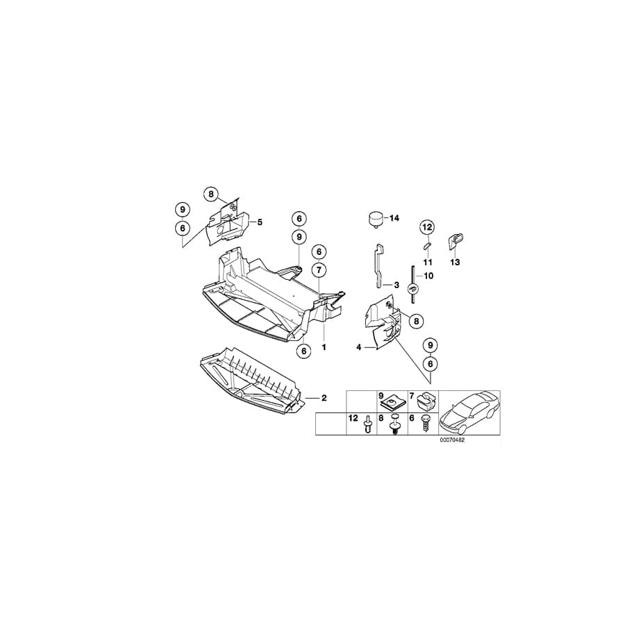 Genuine BMW 51738410681 E36 Water Drain, Left (Inc. Z3)