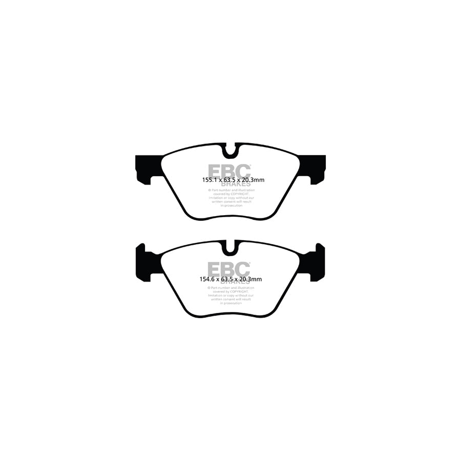 EBC PD14KF1256 BMW Bluestuff Front Brake Pad & GD Disc Kit - ATE Caliper 2 | ML Performance UK Car Parts