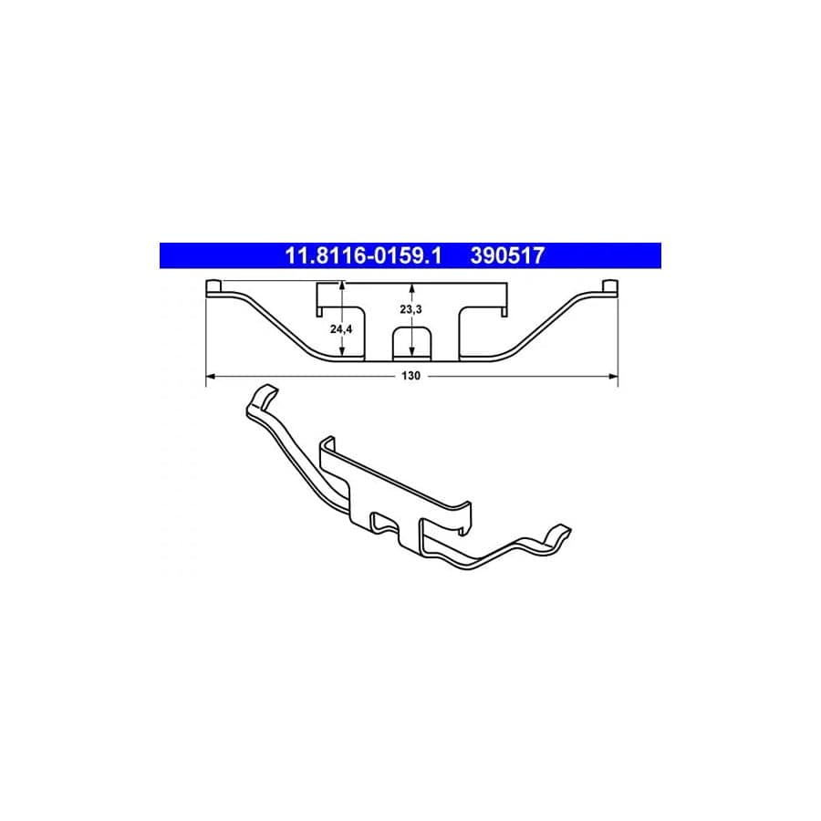 ATE 11.8116-0159.1 Spring, Brake Caliper