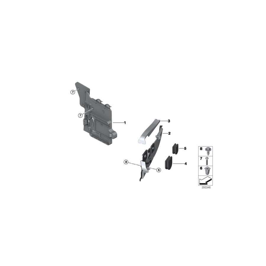 Genuine BMW 12907590622 F15 F16 Multi-Functional Switch (Inc. X6 35iX, X5 35i & X5 35iX)