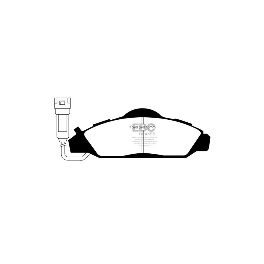 EBC DP1126 Daewoo Ssangyong Ultimax Front Brake Pads 2 | ML Performance UK Car Parts