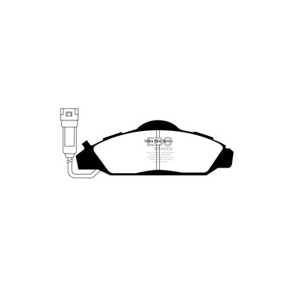 EBC DP1126 Daewoo Ssangyong Ultimax Front Brake Pads 2 | ML Performance UK Car Parts