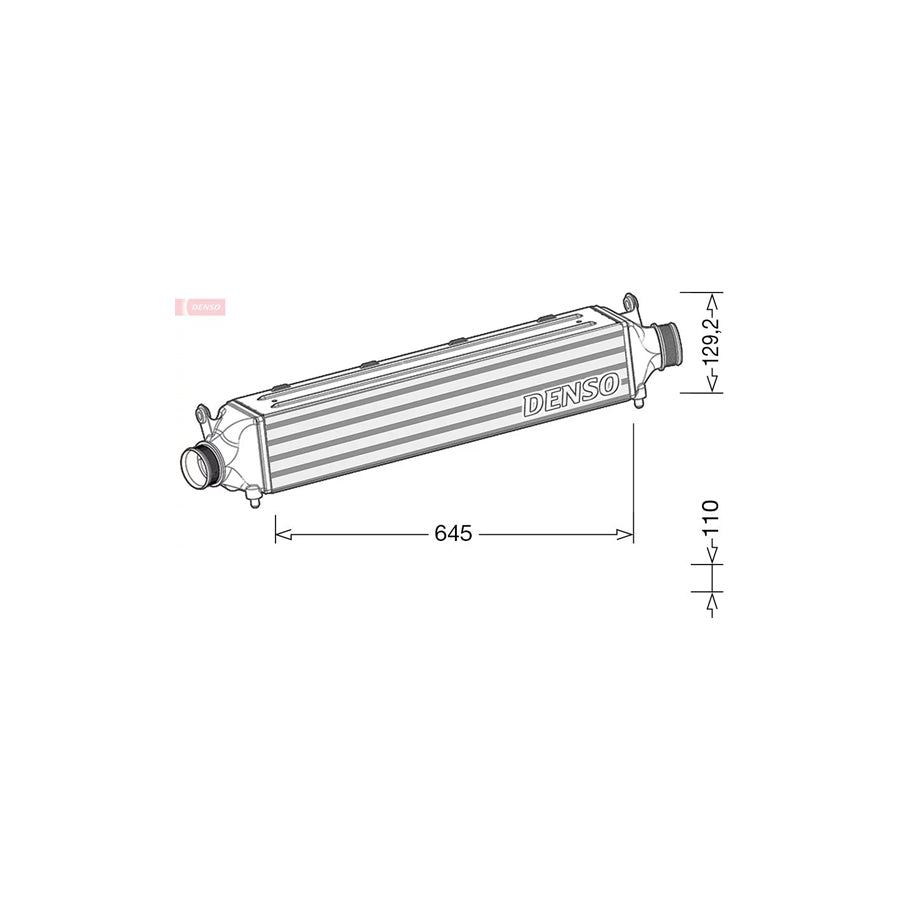 DENSO DIT02037 Intercooler for Audi Q3 (8Ub, 8Ug)
