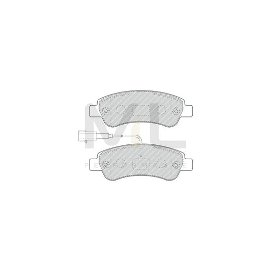 Ferodo Premier Eco Friction FVR4910 Brake Pad Set With Acoustic Wear Warning, With Accessories