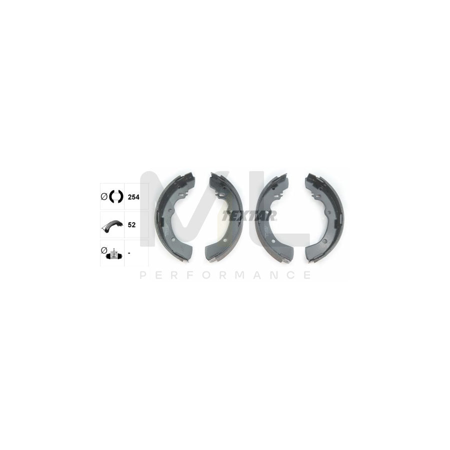 TEXTAR 91040300 Brake Shoe Set without handbrake lever