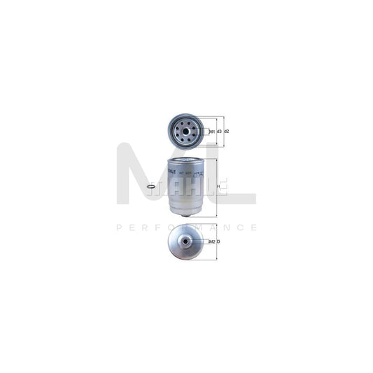 MAHLE ORIGINAL KC 605D Fuel filter Spin-on Filter | ML Performance Car Parts
