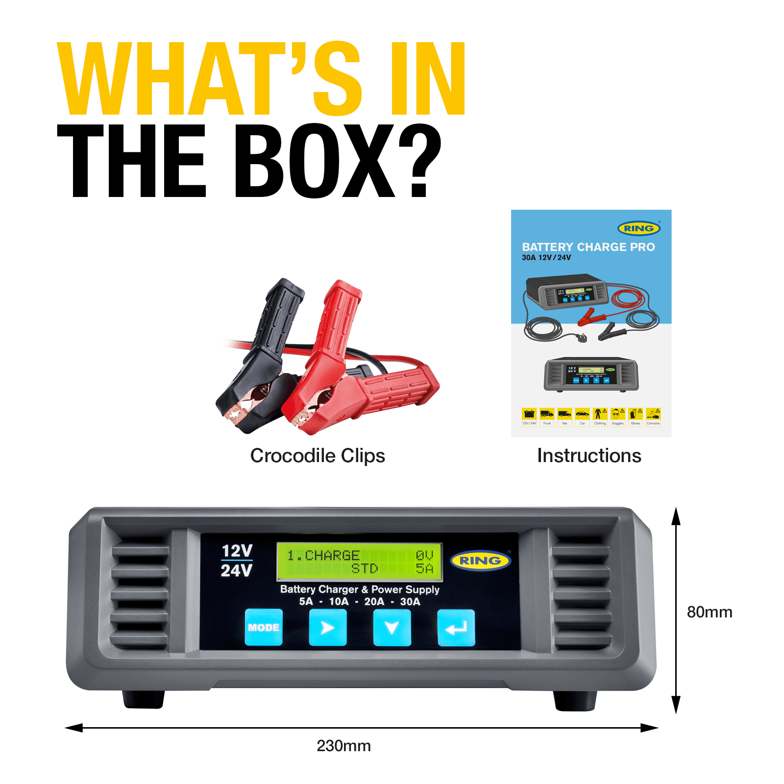 RING RSCP3024 Smart Charge Pro 30A 12/24V