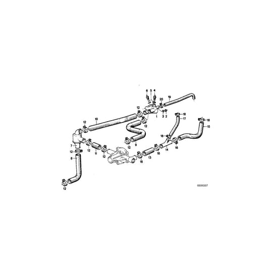 Genuine BMW 11531271789 E21 E30 E12 T-Connector (Inc. 316, 315 & 518)