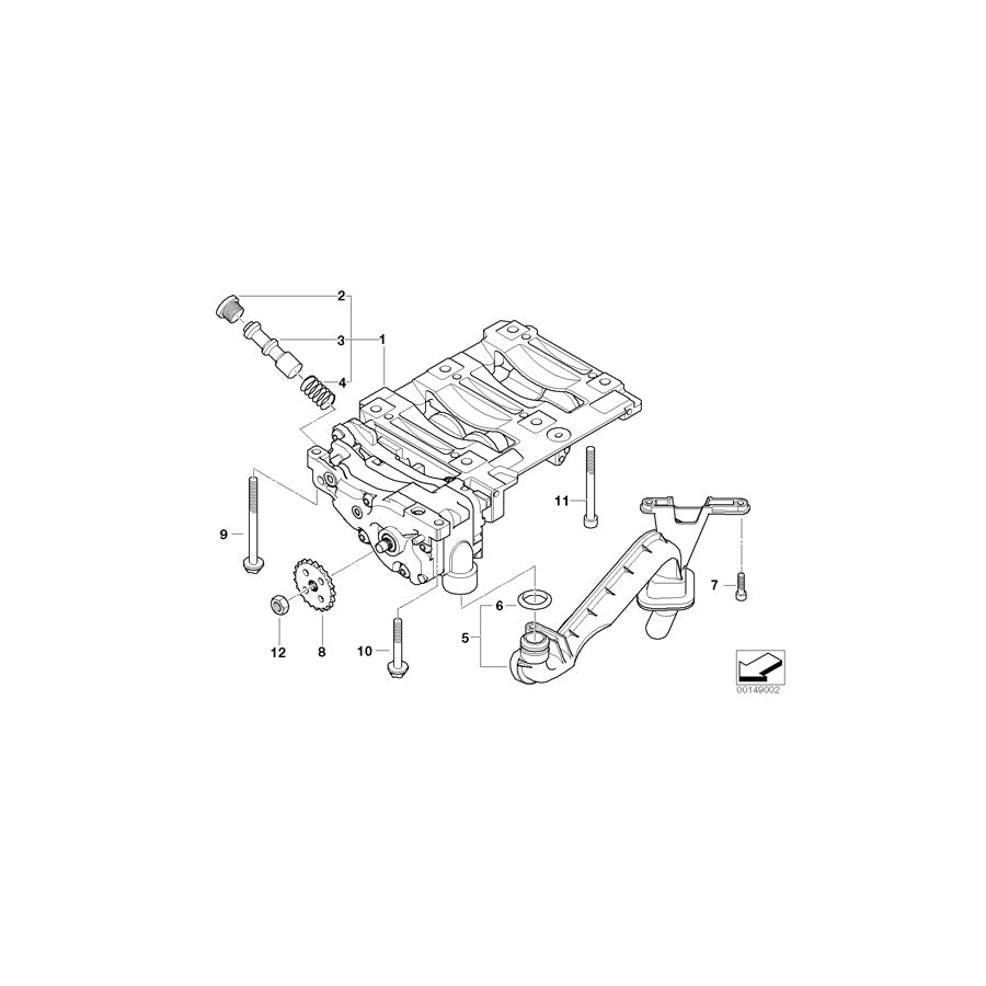 Genuine BMW 11277500886 E83 Torx Bolt M6X40 (Inc. X3)
