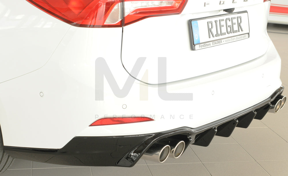 Rieger 00088243 Ford DEH Focus 4 Rear Diffuser (Inc. Focus 4 ST) 8 | ML Performance UK Car Parts