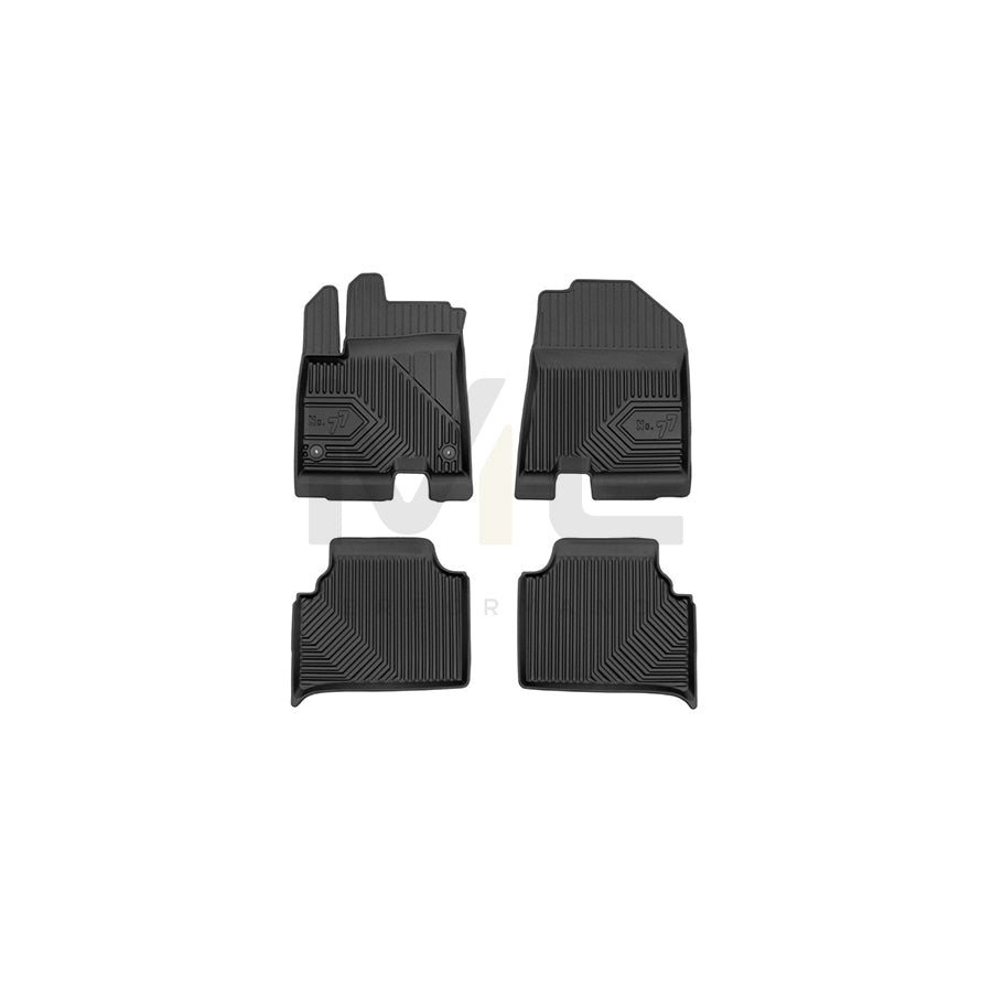 FROGUM Tailored, No.77 77425187 Floor mat set for KIA Niro (DE) Elastomer, Front and Rear, Quantity: 4, Black, (LHD)