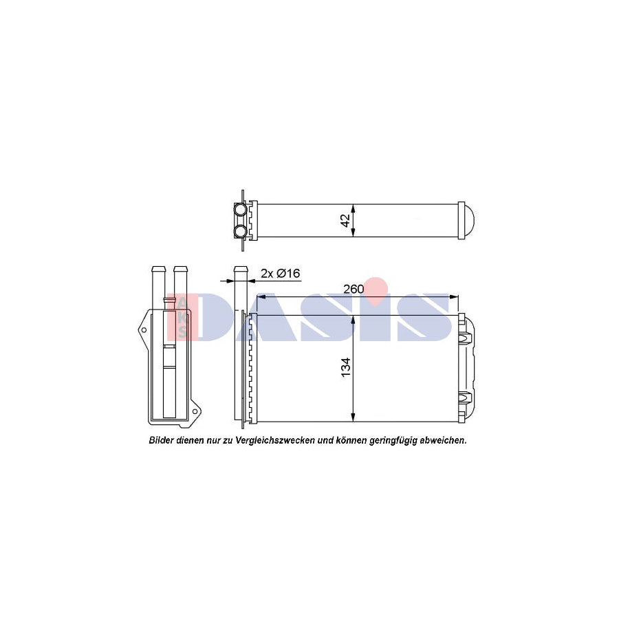 AKS Dasis 099005N Heater Matrix