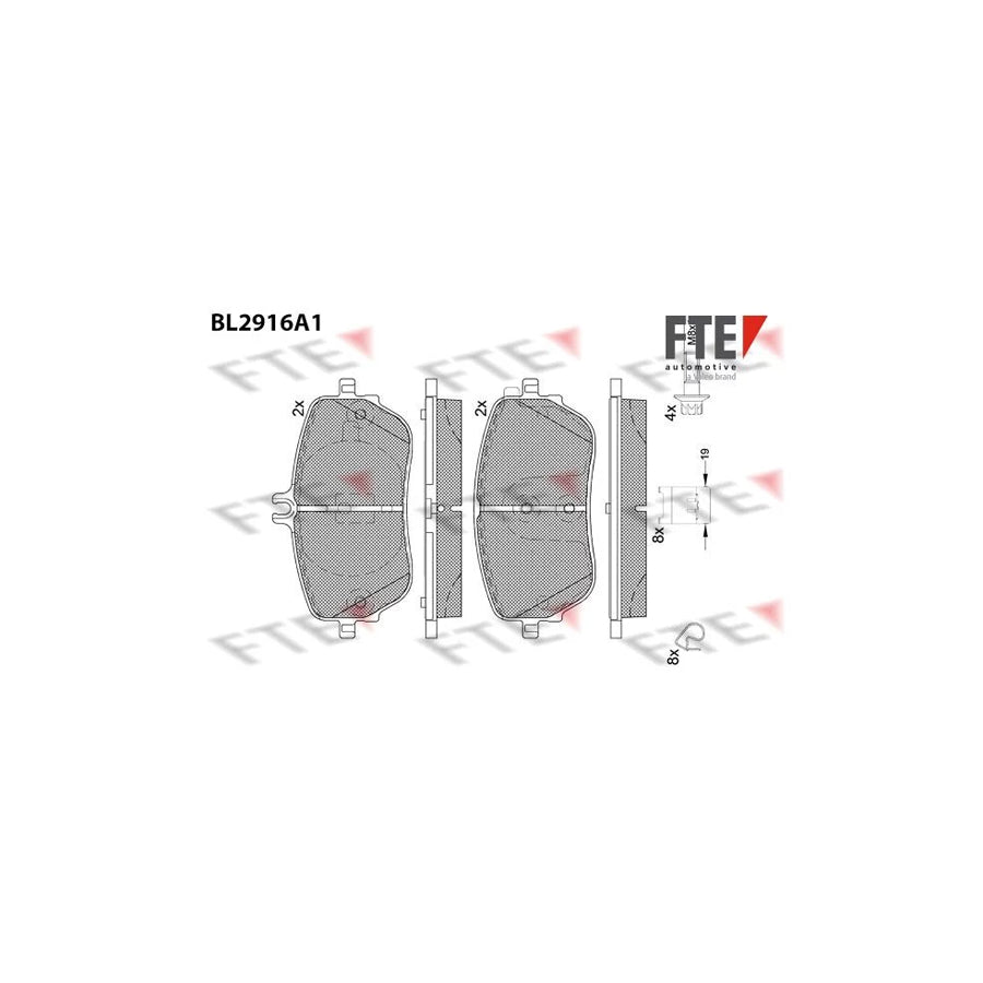 FTE Bl2916A1 Brake Pad Set