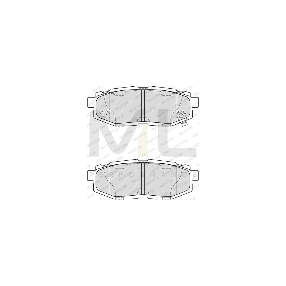 Ferodo Premier FDB4187 Brake Pad Set With Acoustic Wear Warning, Without Accessories