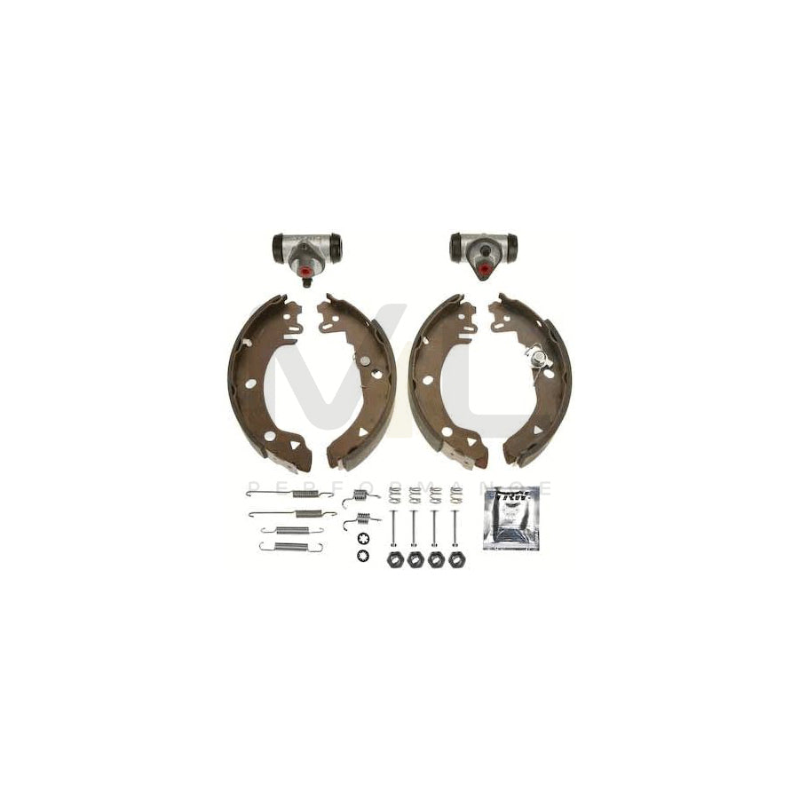 TRW Brake Kit BK1647 Brake Shoe Set for FORD FIESTA with wheel brake cylinder