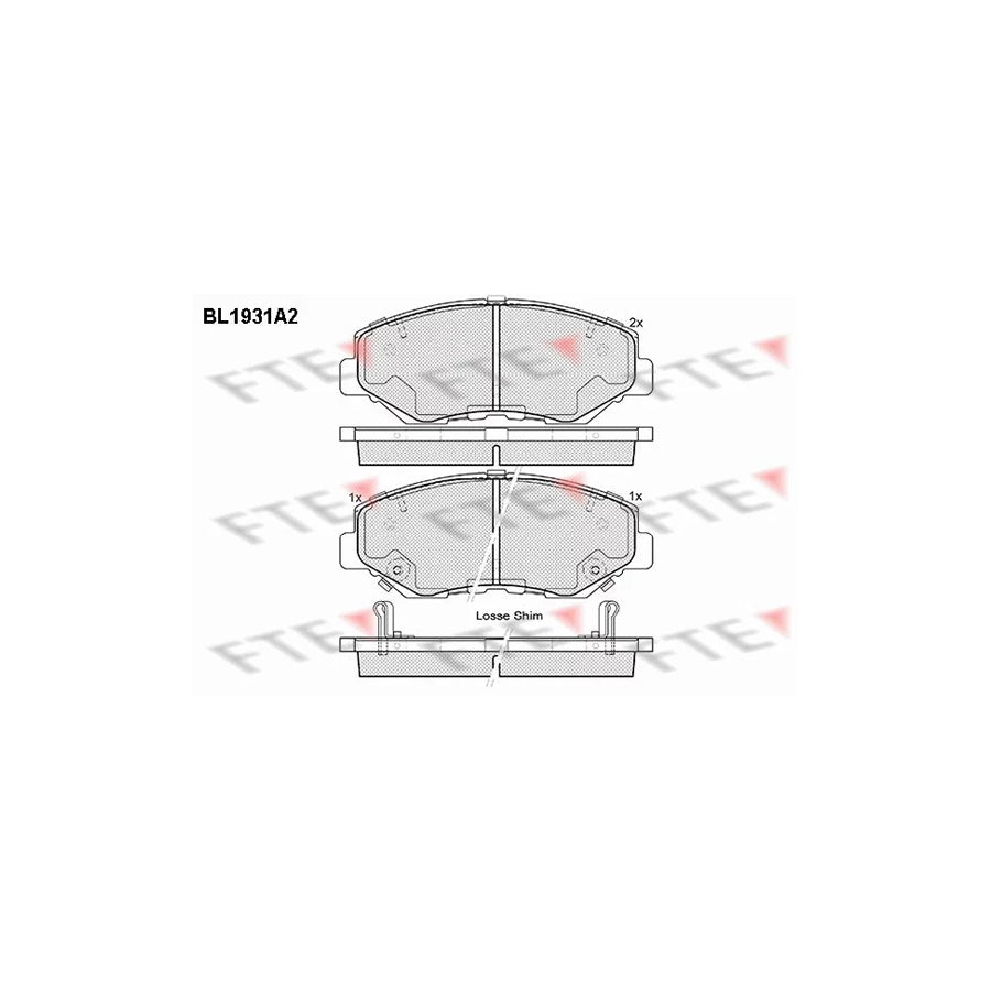 FTE 9010521 Brake Pad Set